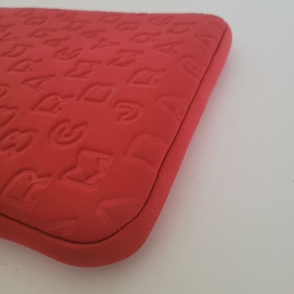 Marc By Marc Jacobs 10-11"Tablet Case Sleeve Padded Bag Red Cover Zip Neoprene - Picture 6 of 6